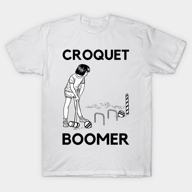 Croquet Boomer T-Shirt by Potatoman